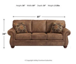 Larkinhurst Earth Faux Leather Queen Sofa Sleeper -COSCO Store 810594594 3