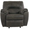 Tambo Pewter Faux Leather Rocker Recliner