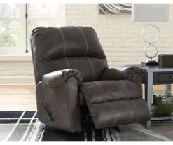 Kincord Midnight Faux Leather Rocker Recliner -COSCO Store 810594617 3