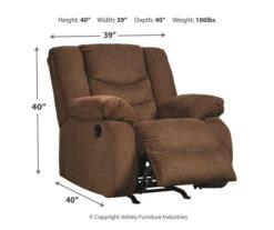 Tulen Chocolate Rocker Recliner -COSCO Store 810594624 4