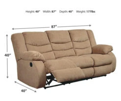 Tulen Mocha Reclining Sofa 14 Tulen Mocha Reclining Sofa -COSCO Store 810594625 3 1