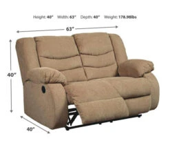 Tulen Mocha Reclining Loveseat -COSCO Store 810594629 4 1