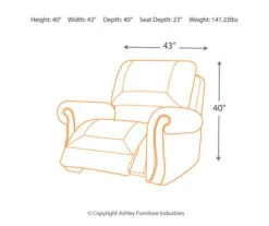 Larkinhurst Earth Faux Leather Rocker Recliner -COSCO Store 810594645 5