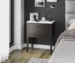 Ameriwood Madison Lane Faux Marble Nightstand -COSCO Store 810596720 5