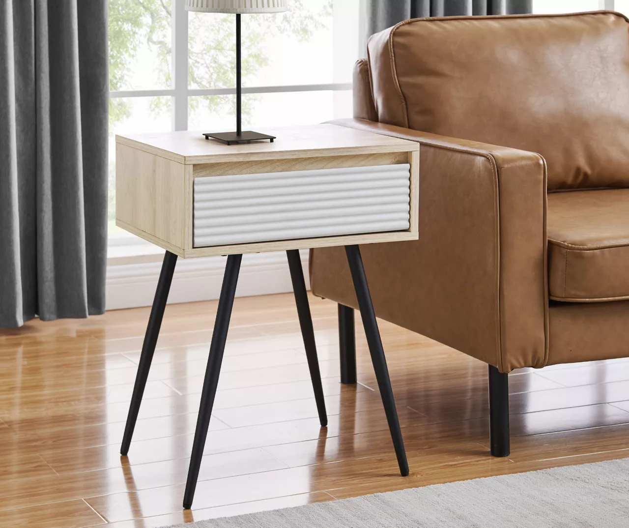 Walker Edison Fluted Side Table 4 Walker Edison Fluted Side Table - Image 2