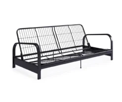 DHP Elbern Black Metal Futon With Black Microfiber Cover -COSCO Store 810598097 10