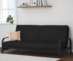 DHP Elbern Black Metal Futon With Black Microfiber Cover -COSCO Store 810598097 3