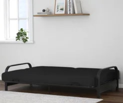 DHP Elbern Black Metal Futon With Black Microfiber Cover -COSCO Store 810598097 4