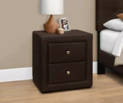 Monarch Faux Leather Nightstand -COSCO Store 810598393 B0