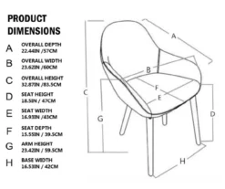 Mid-Century Modern Navy Faux Leather Dining Chairs, 2-Pack -COSCO Store 810598714 A0 6