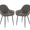 Glitzhome Mid-Century Modern Faux Leather Dining Chairs, 2-Pack -COSCO Store 810598715 A0 1 1