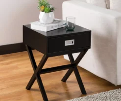 Glitzhome X-Leg End Table 18 Glitzhome X-Leg End Table -COSCO Store 810598717 A0 2