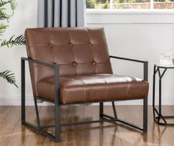 Glitzhome Modern Industrial Faux Leather Accent Chairs, 2-Pack 28 Glitzhome Modern Industrial Faux Leather Accent Chairs, 2-Pack -COSCO Store 810598913 A0 3