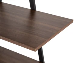 Walnut Modern A-Frame 4-Shelf Bookcase -COSCO Store 810598942 A0 4