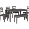 Fairview 6-Piece Dining Set With Bench -COSCO Store 810599355 2
