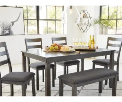 Fairview 6-Piece Dining Set With Bench -COSCO Store 810599355 6