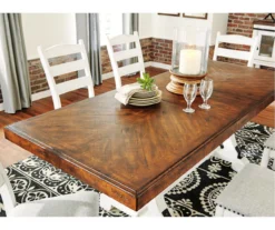 Valebeck Extension Leaf Dining Table 8 Valebeck Extension Leaf Dining Table -COSCO Store 810599574 2