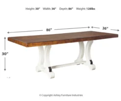 Valebeck Extension Leaf Dining Table 9 Valebeck Extension Leaf Dining Table -COSCO Store 810599574 3