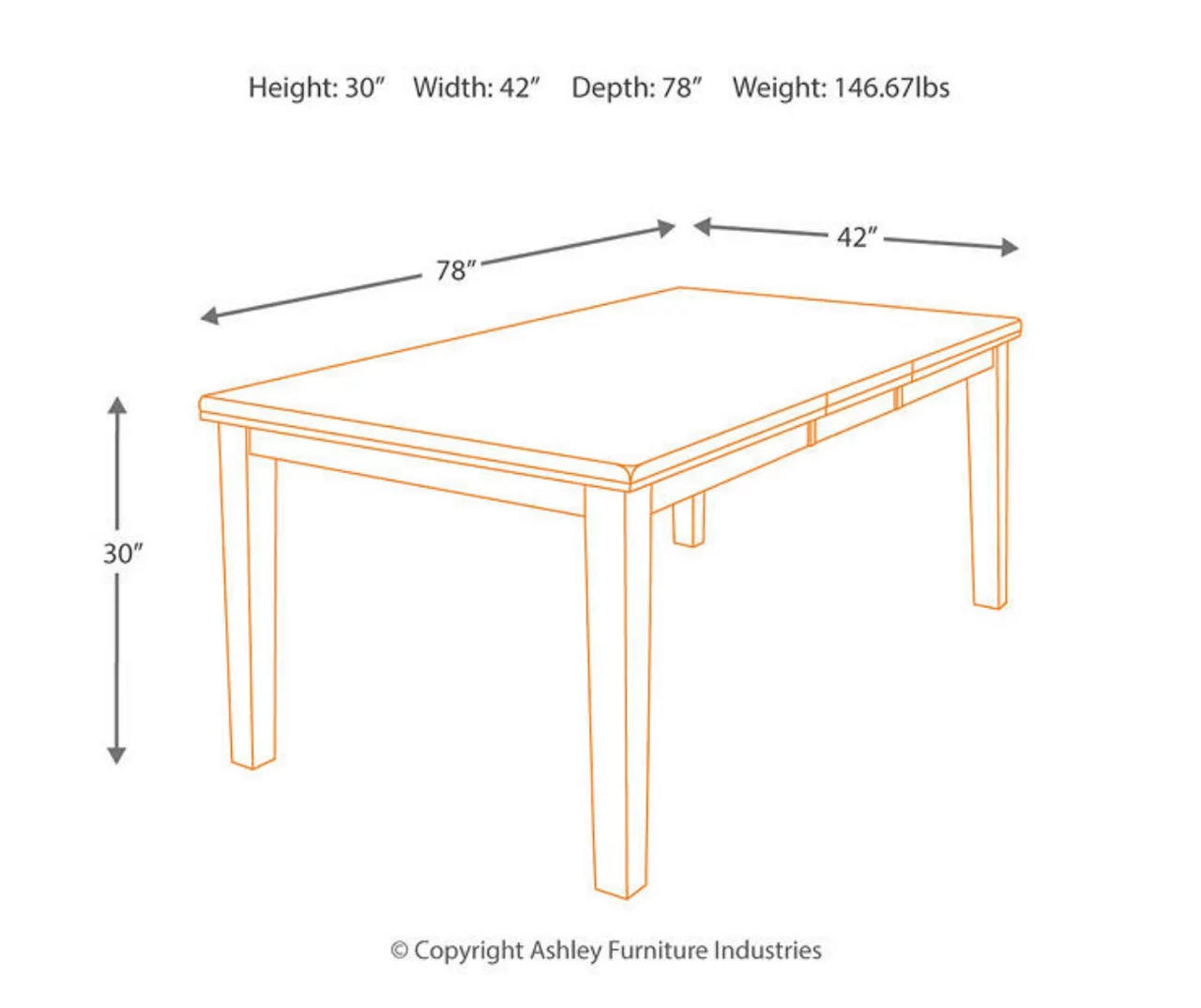 Ralene Extension Leaf Dining Table 7 Ralene Extension Leaf Dining Table - Image 5
