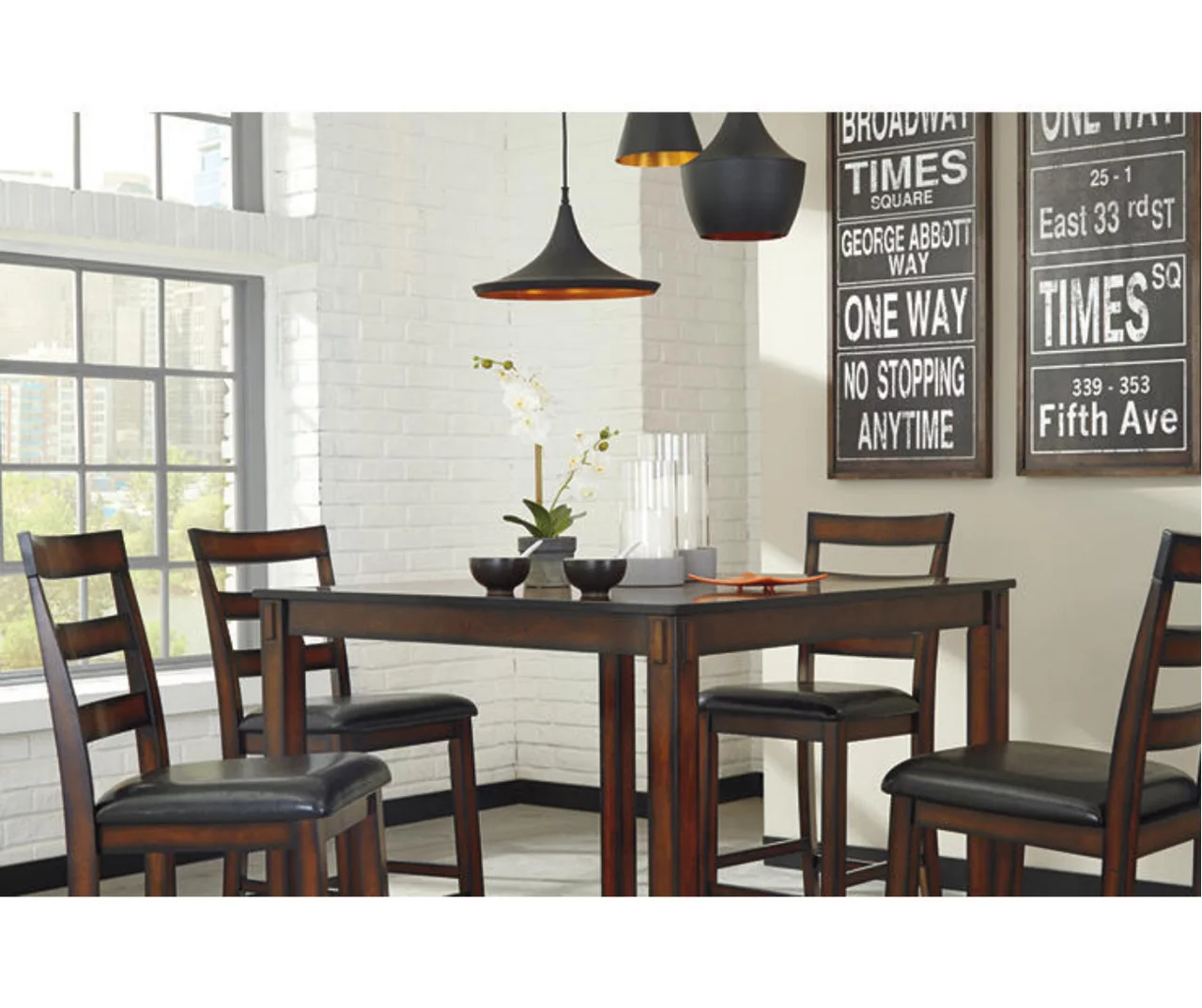 Coviar 5-Piece Counter-Height Dining Set 6 Coviar 5-Piece Counter-Height Dining Set - Image 4