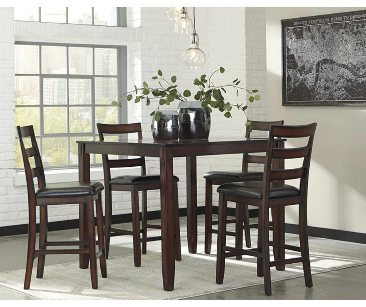 Coviar 5-Piece Counter-Height Dining Set 4 Coviar 5-Piece Counter-Height Dining Set - Image 2