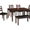 Coviar 6-Piece Dining Set With Bench -COSCO Store 810599628 5