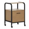 Wood & Metal File Rolling Storage Cart -COSCO Store 810606558 A0