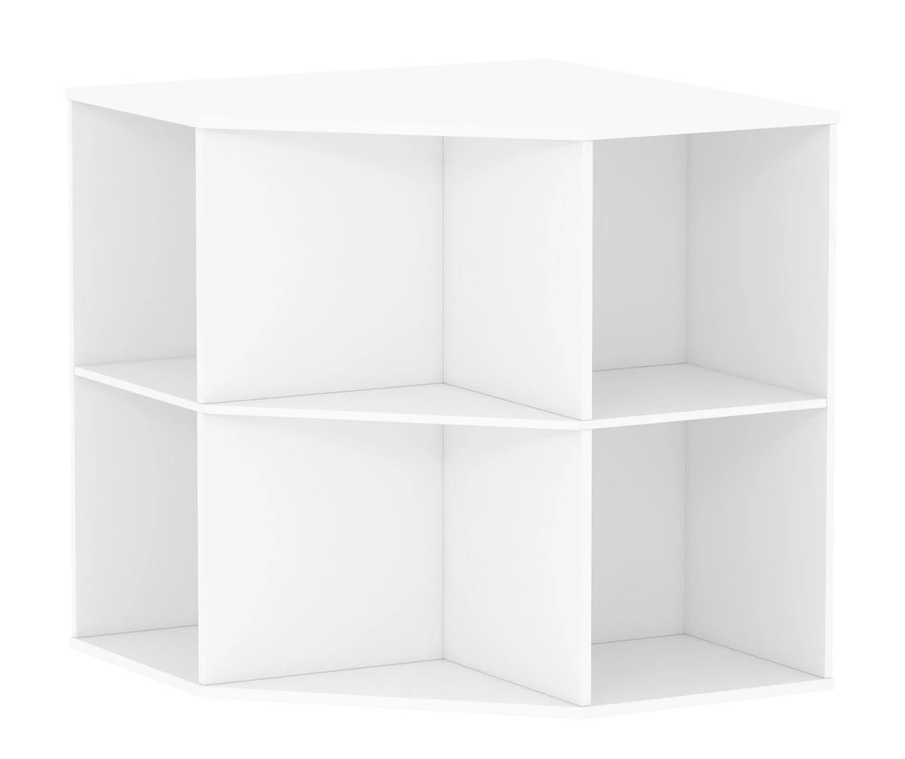 White 6-Cubby Corner Cube Organizer 3 White 6-Cubby Corner Cube Organizer