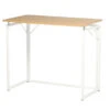 Blonde Wood & White Folding Desk -COSCO Store 810606564 A0 1
