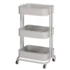Opal Gray 3-Tier Rolling Cart -COSCO Store 810606569 A0 1