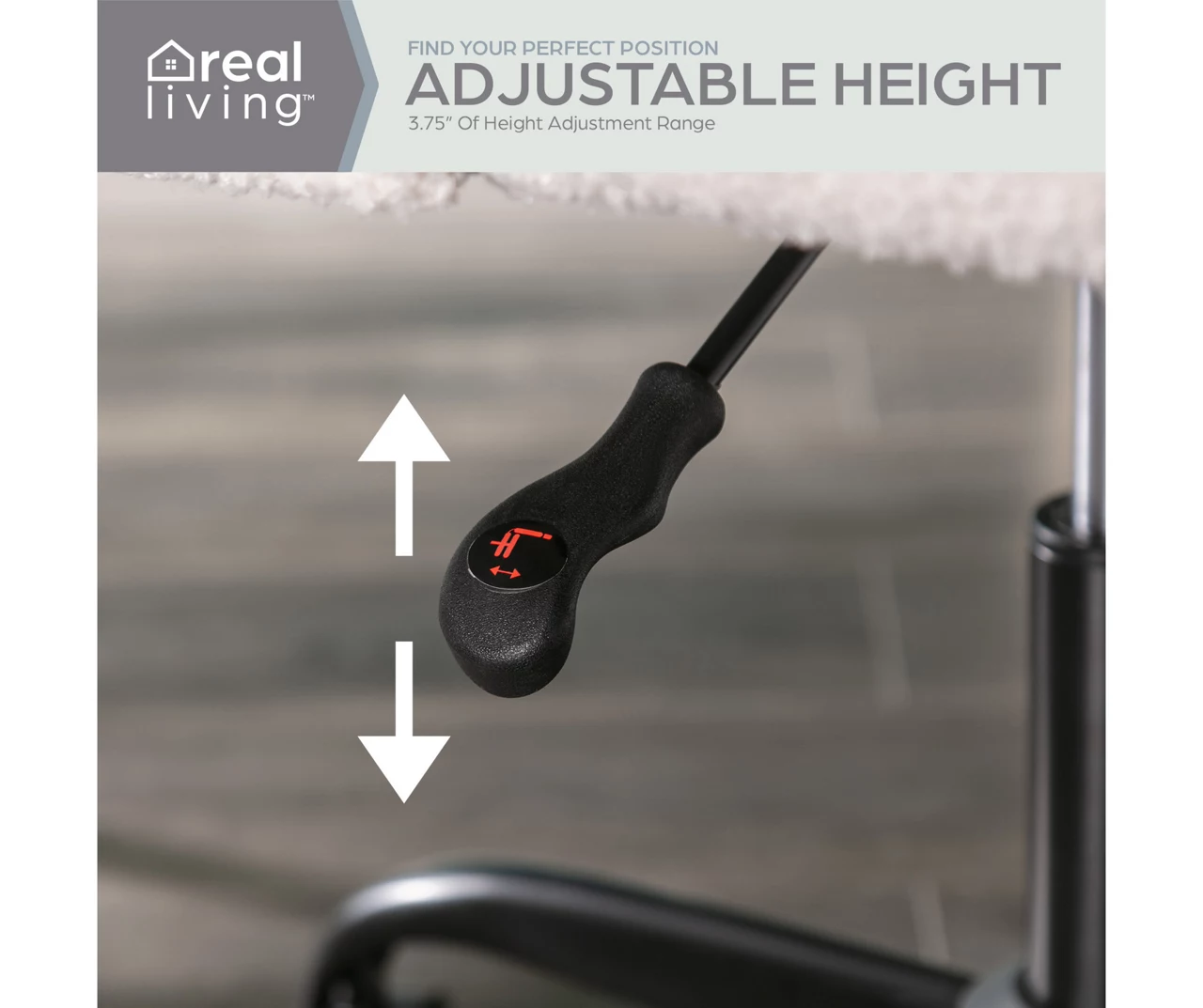 Cream Faux Wool Boucle Rolling Swivel Office Chair 10 Cream Faux Wool Boucle Rolling Swivel Office Chair - Image 8