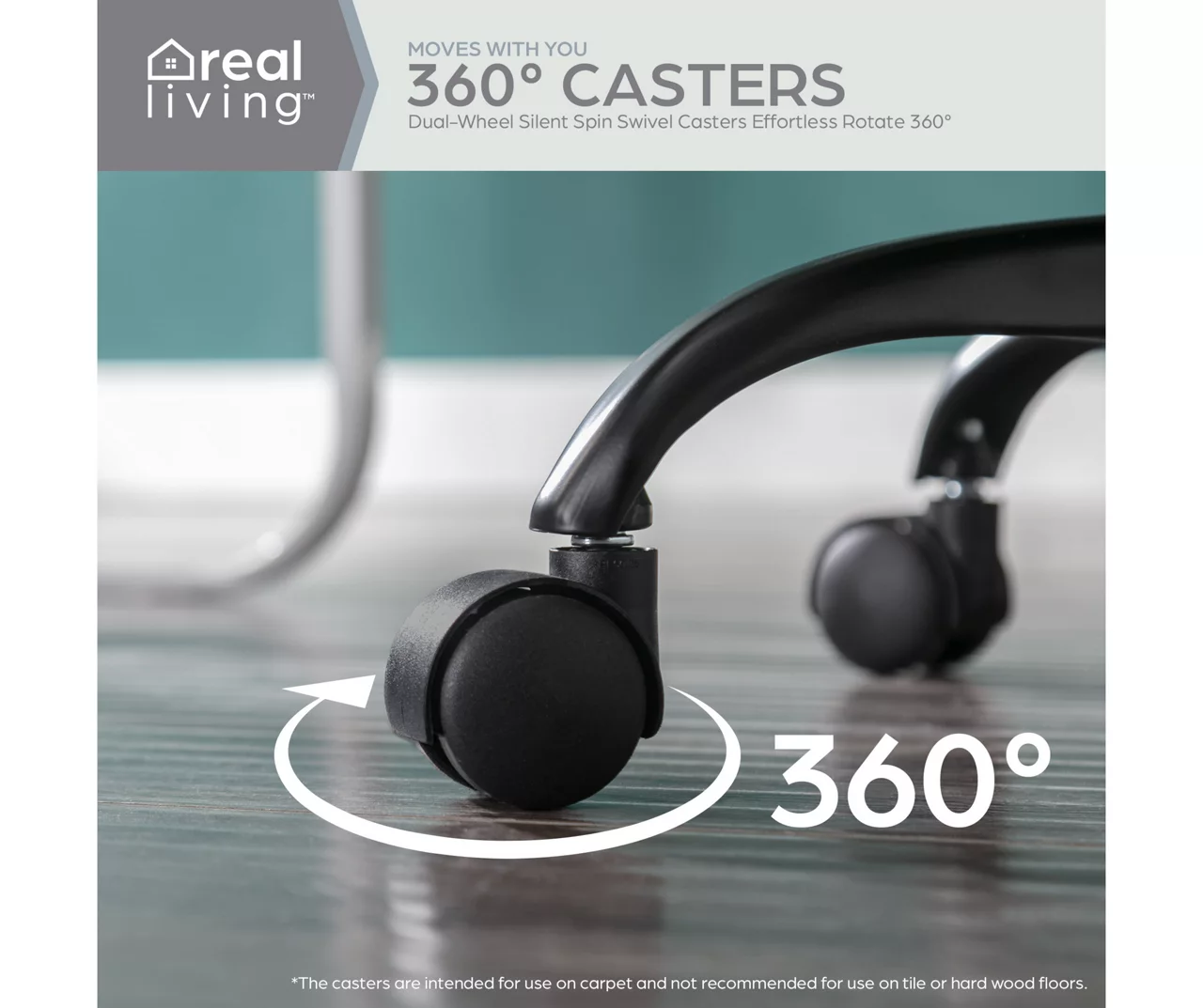 Cream Faux Wool Boucle Rolling Swivel Office Chair 11 Cream Faux Wool Boucle Rolling Swivel Office Chair - Image 9