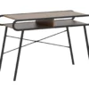 Black Metal & Woodgrain Rounded Edge Desk -COSCO Store 810606675 A0