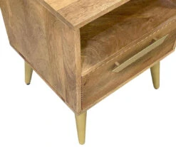 Mango Wood & Metal Bed Side Table -COSCO Store 810606917 A0 3