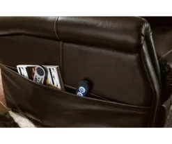 Markridge Chocolate Faux Leather Power Lift Recliner -COSCO Store 810609737 10