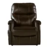 Markridge Chocolate Faux Leather Power Lift Recliner -COSCO Store 810609737 3
