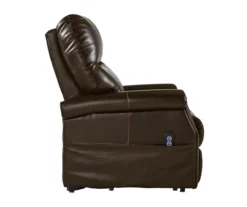 Markridge Chocolate Faux Leather Power Lift Recliner -COSCO Store 810609737 5