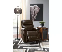 Markridge Chocolate Faux Leather Power Lift Recliner -COSCO Store 810609737 7