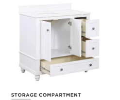 DHP Atwater Living Jazmyn Bathroom Vanity With White Sink 33 DHP Atwater Living Jazmyn Bathroom Vanity With White Sink -COSCO Store 810610488 A0 2