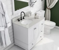 DHP Atwater Living Jazmyn Bathroom Vanity With White Sink 34 DHP Atwater Living Jazmyn Bathroom Vanity With White Sink -COSCO Store 810610488 B0 1