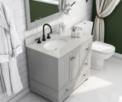 DHP Atwater Living Jazmyn Bathroom Vanity With White Sink 24 DHP Atwater Living Jazmyn Bathroom Vanity With White Sink -COSCO Store 810610489 B0 1