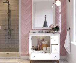 DHP Atwater Living Delias Bathroom Vanity With White Sink -COSCO Store 810610514 B0 4