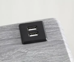 Wood Look Folding Table With USB Charging -COSCO Store 810612177 A8 1