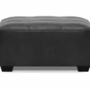 Bilgray Black Faux Leather Oversize Accent Ottoman -COSCO Store 810612225 2