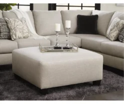Hallenberg Beige Oversize Accent Ottoman -COSCO Store 810612308 2