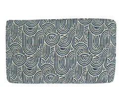 Trendle Blue & Tan Oversize Accent Ottoman -COSCO Store 810612384 3