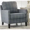 Traemore Blue Check Accent Chair -COSCO Store 810612411