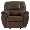 McGann Walnut Faux Leather Rocker Recliner -COSCO Store 810612512 2