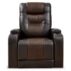 Composer Brown Faux Leather Power Recliner -COSCO Store 810612553 5