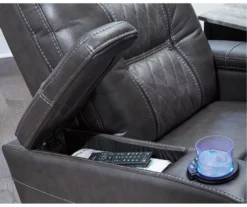 Composer Black Faux Leather Power Recliner 17 Composer Black Faux Leather Power Recliner -COSCO Store 810612554 4